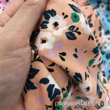 Cópia floral pequena da tela de rayon 45s